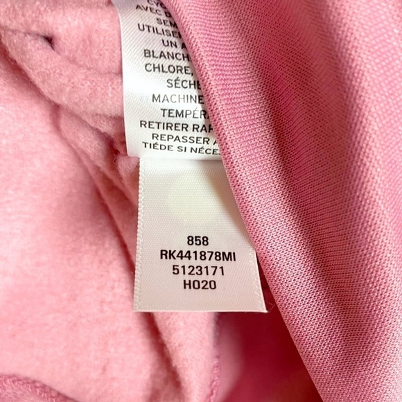 ⭐️NEW Abound Pink Bloom Mock Neck Long Sleeves Cropped Pullover Sweatshirt Top S - Picture 7 of 8